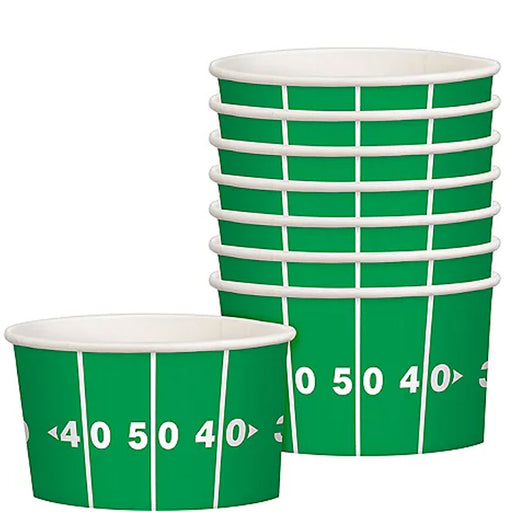 Football Field Treat Cups 9.5oz 8ct