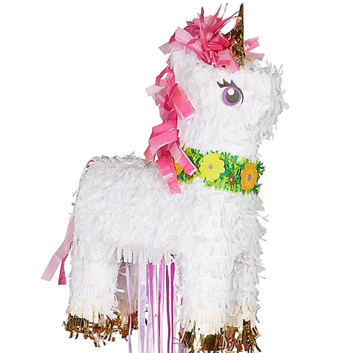 Pull String Sparkling Unicorn Pull String Piñatas 20" | 1 ct