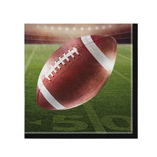 Go Fight Win Football Beverage Napkins 36ct