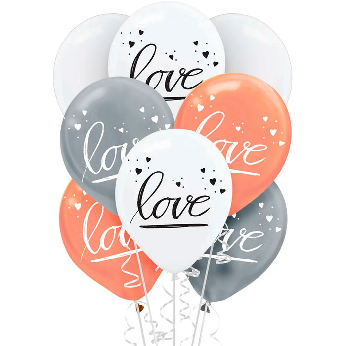 Navy Bride Flat Latex Balloons 12" | 15 ct