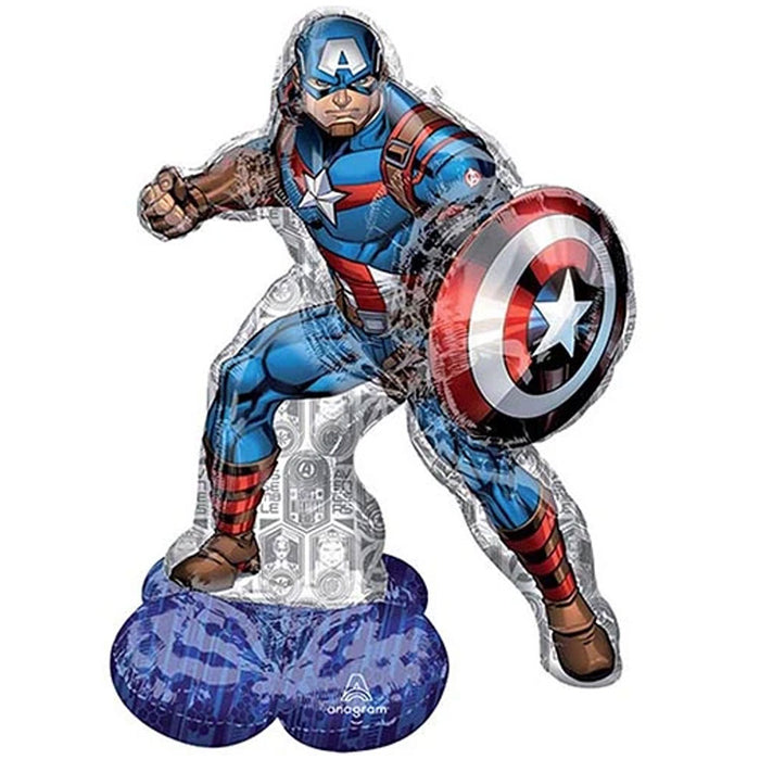 Avengers Captain America AirLoonz  Balloon Uninflated 58" | 1 ct