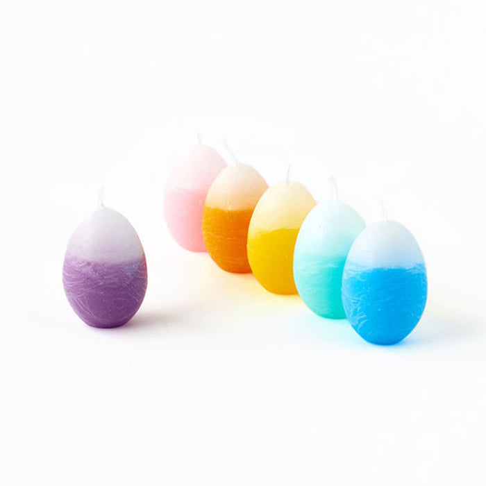 Easter 2.5" Egg Shaped Candles in Box 6pk | 1ct