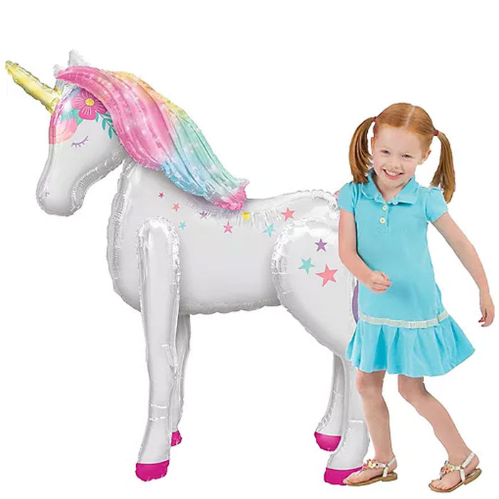 Enchanted Unicorn AirWalker Balloon 46" | 1ct