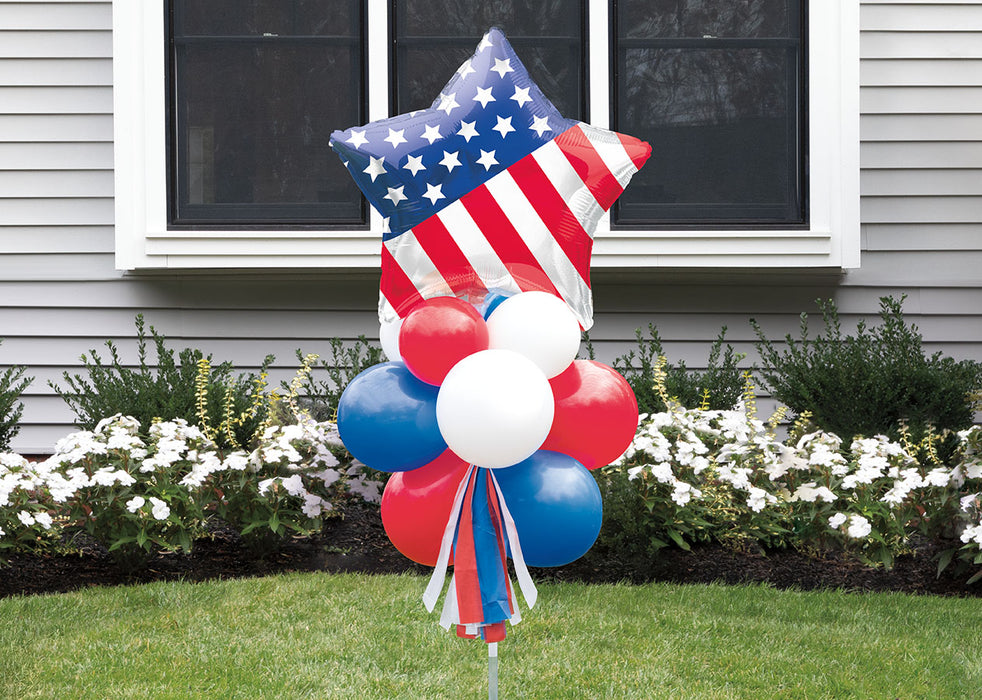 4th Of July Patriotic Balloon Yard Sign Kit | 1Kit