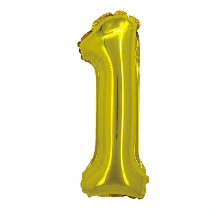 Gold Jumbo Number Balloons 34"