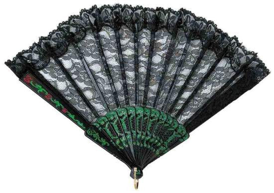 Black Spanish Fan | 9"