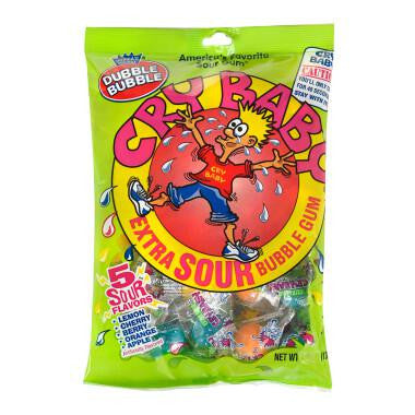 Dubble Bubble Cry Baby Extra Sour Bubble Gum | 4oz