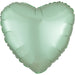 18-Inch Mint Green Heart Shaped Mylar Balloon