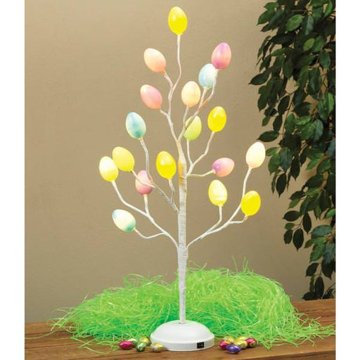 Gerson International, 24in Mlticlr Estr Egg LED Tree