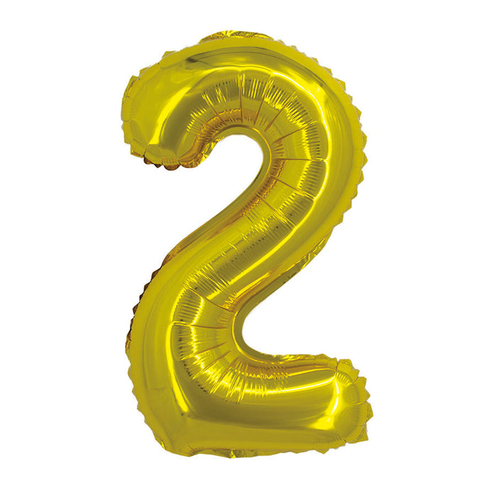 Gold Jumbo Number Balloons 34"