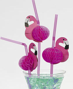 Flamingo Straws | 12ct