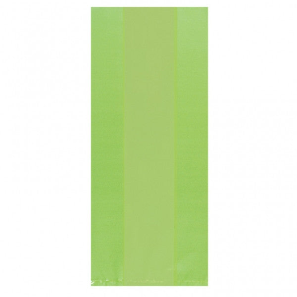 Kiwi Green Translucent Party Bags Small | 25ct.