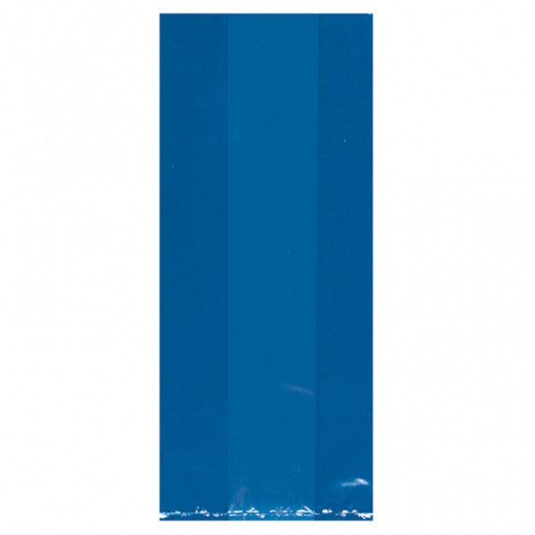 Royal Blue Translucent Party Bags Large | 25ct.