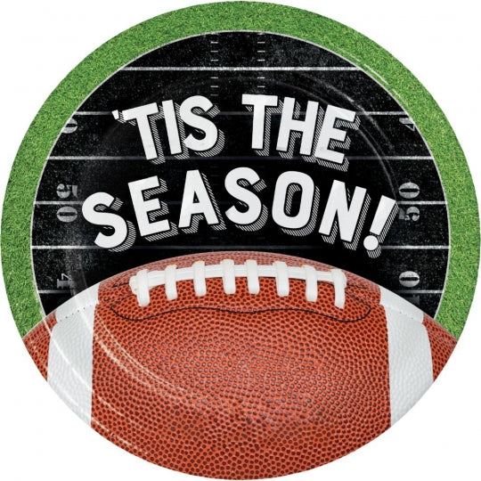 Football 'Tis the Season! Dessert Plate 7" | 8 ct