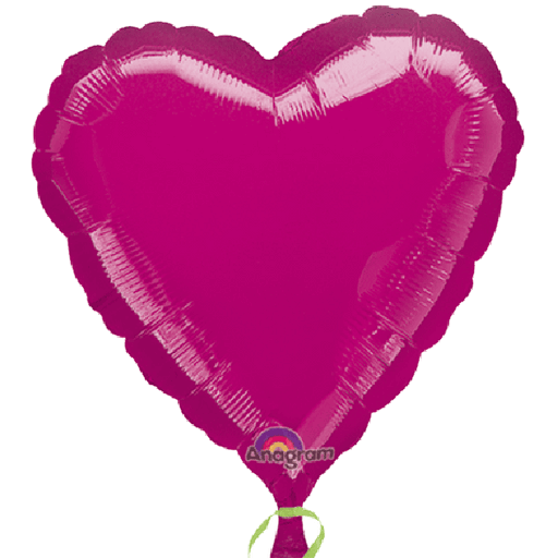 Fuchsia Heart 18" Mylar Balloon | 1ct.