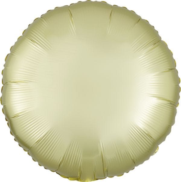 Pastel Yellow Round Satin Luxe Balloon 18" | 1ct