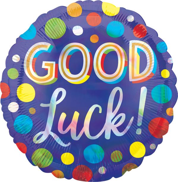 Good Luck Dots Mylar Balloon 18" | 1ct