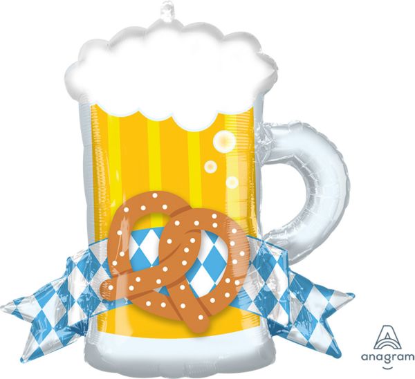 26" SuperShape Oktoberfest Mug Foil Balloon | 1 ct