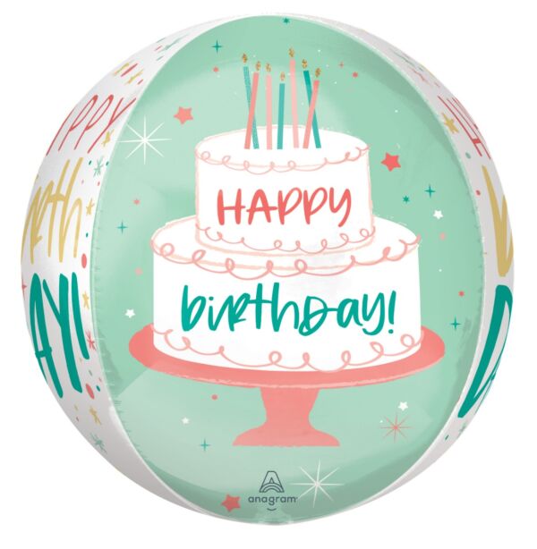 Happy Cake Day Orbz Balloon 16" | 1ct