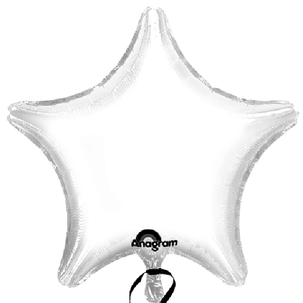 White Star 18" Mylar Balloon | 1ct.