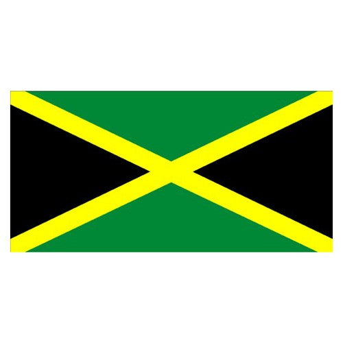 Jamaica Flag with Stick | 4" x 6"