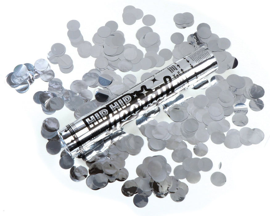 Celebration Confetti Cannon Silver 12" | 1ct