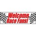 Giant Party Banner, Welcome Race Fans!", 60" x 20" | 1 ct