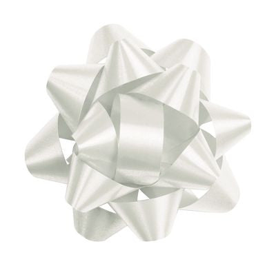 Star Bow, White 3.5" |1 ct