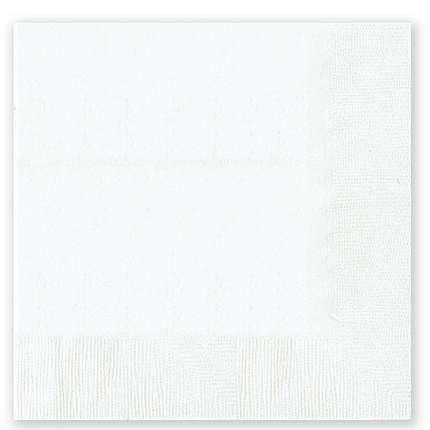 Frosty White Dinner Napkins | 20ct