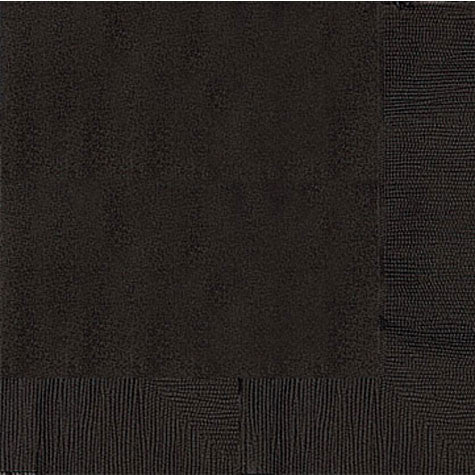 Jet Black Dinner Napkins | 20ct