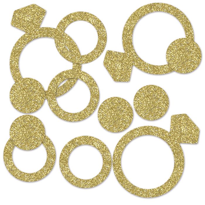 Gold Diamond Ring Sparkle Confetti  | 1 ct