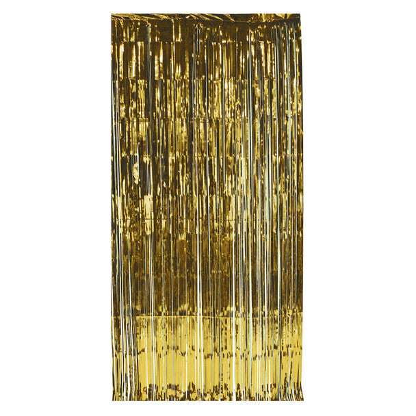 Metallic Doorway Curtain, Gold 3'x8' | 1 count