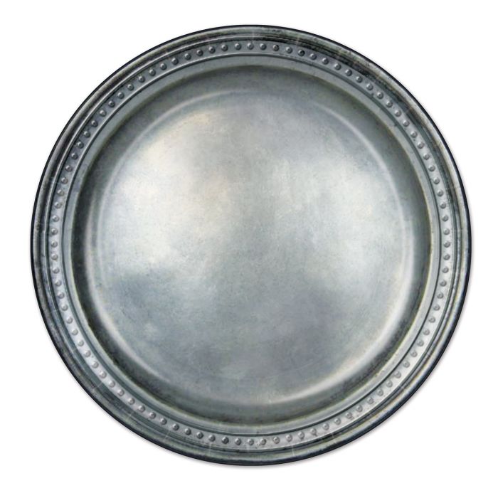 Pewter Paper Plates 9" | 8 ct