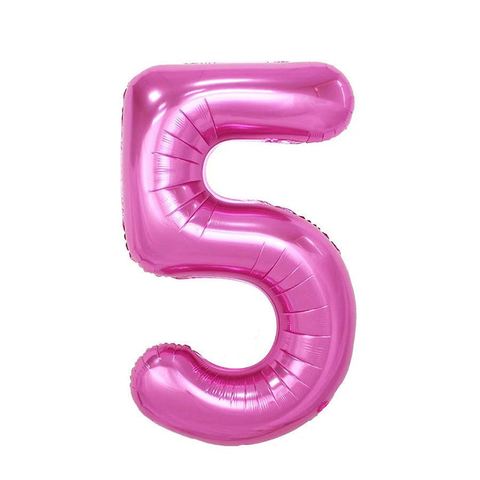 Pink Jumbo Number Balloons 34" | 1 ct