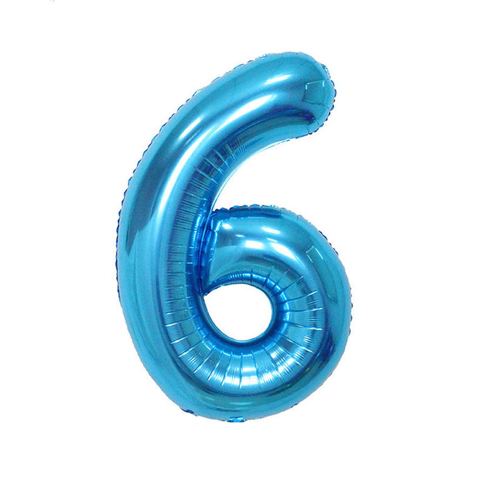 Blue Jumbo Number Balloons 34" | 1 ct