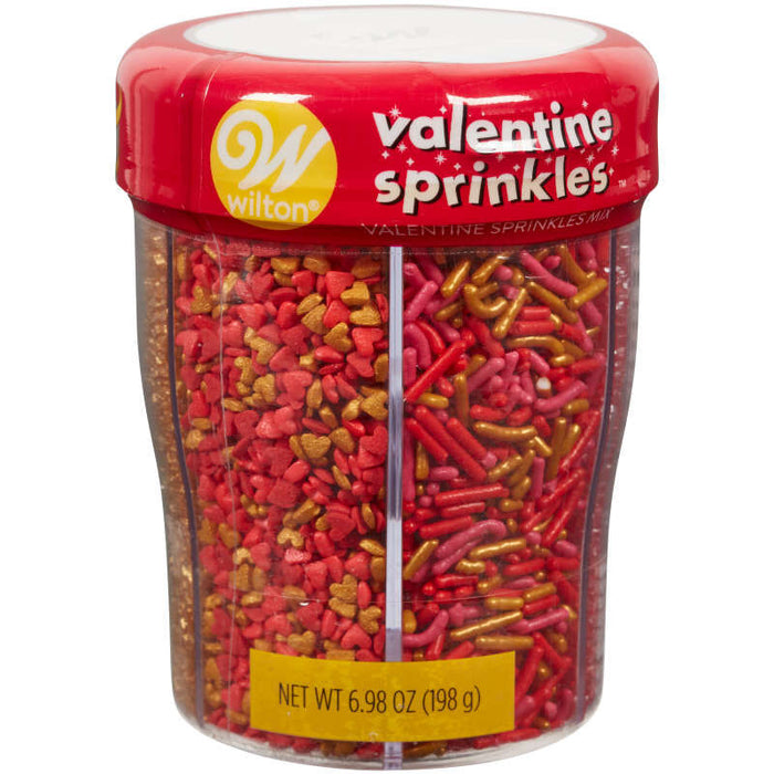 Valentine's Day 6-Cell Metallic Sprinkles Mix, 6.98 oz. | 1ct