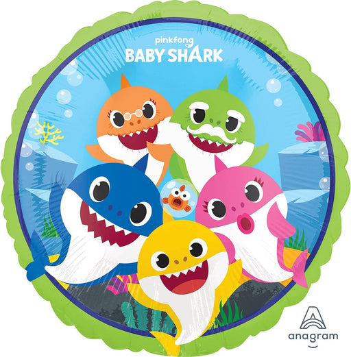 18-Inch Baby Shark Mylar Balloon