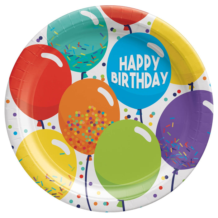 Birthday Celebration Round Plates 7" | 1 ct