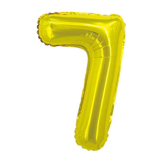 Gold Jumbo Number Balloons 34"