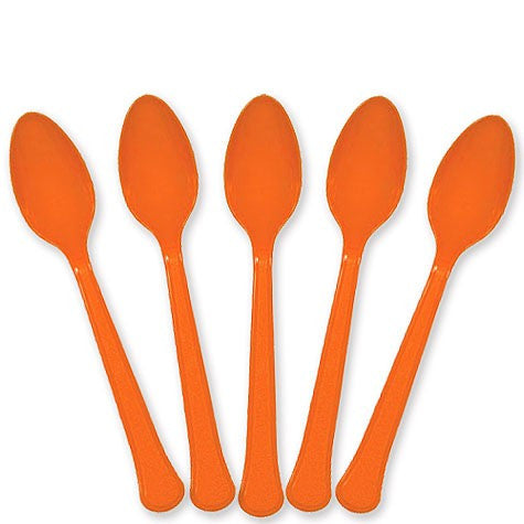 Orange Peel Plastic Spoons | 20ct