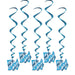 It's A Boy Blue Swirl Hanging Decorations | 5ct