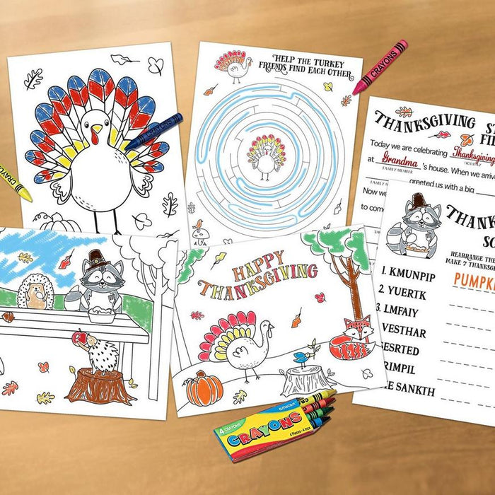 Thanksgiving Activity Sheets | 30ct