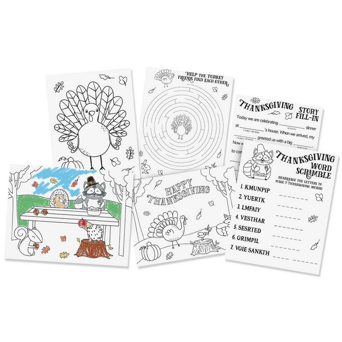 Thanksgiving Activity Sheets | 30ct