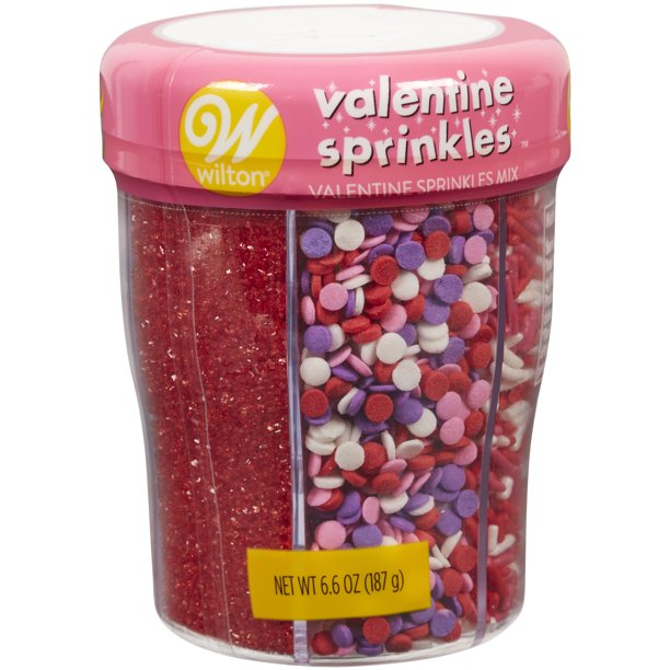 Valentine Sprinkles 6 cell mix 6.6oz. | 1 ct