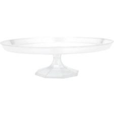 Medium Clear Plastic Cake Stand, 11.75'' | 1 ct