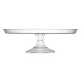 Small Clear Plastic Cake Stand, 9.75'' | 1 ct