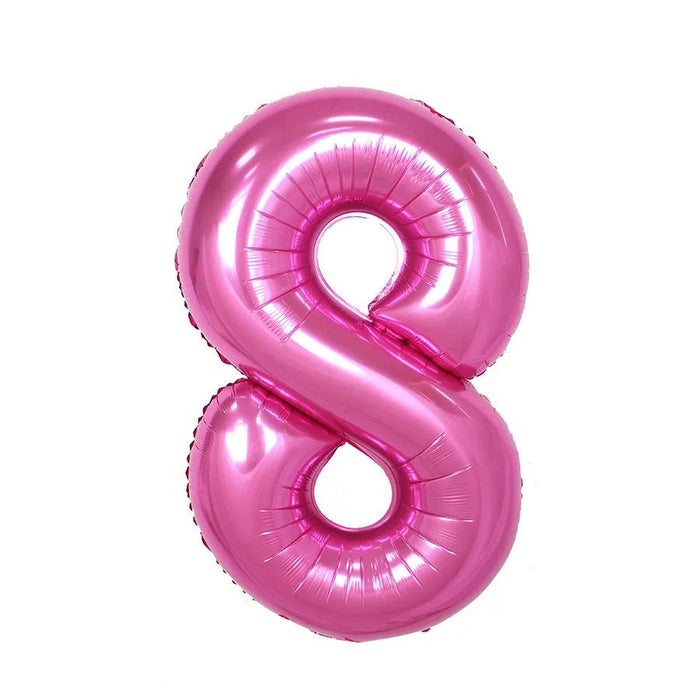 Pink Jumbo Number Balloons 34" | 1 ct