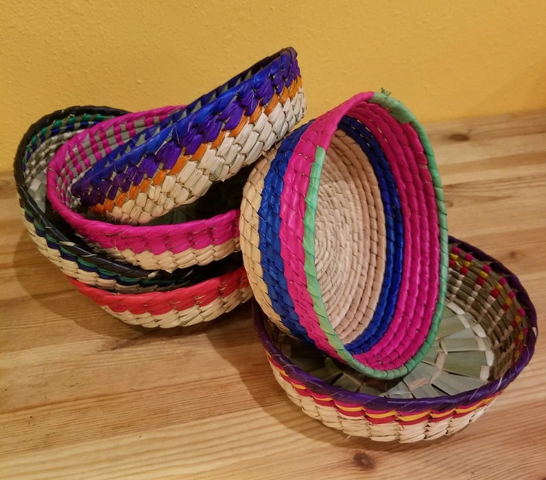 Straw Woven Basket 7.5"  | 1ct