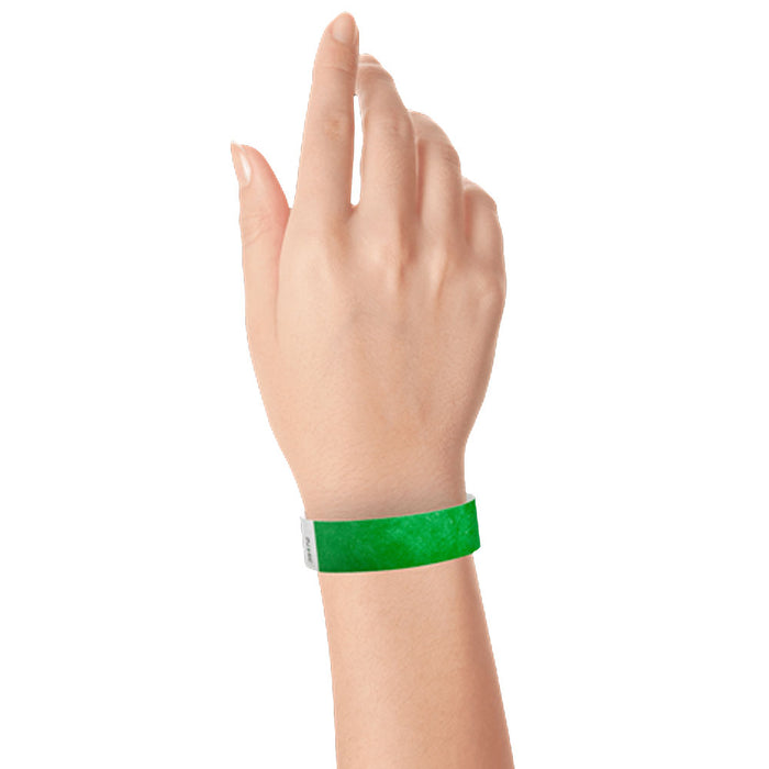 Green Tyvek Wristband | 100ct