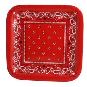 Bandana Square Dessert Plate, 7" | 8 ct